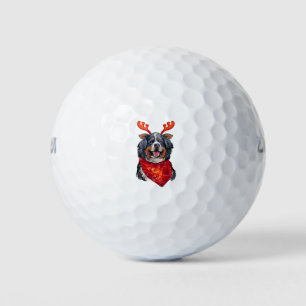 Balles De Golf Chien de montagne bernois de Noël