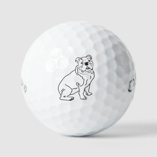 Balles De Golf Chien de taureau (Recto)