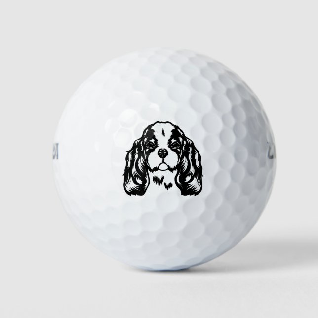 Balles De Golf Chien du roi Charles Spaniel (Devant)