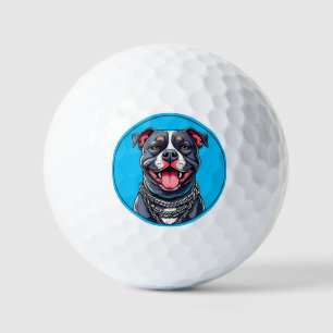 Balles De Golf Chien Pitbull