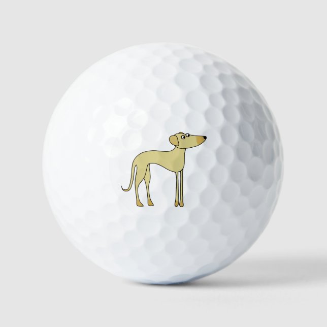 Balles De Golf Chien Sloughi (Recto)