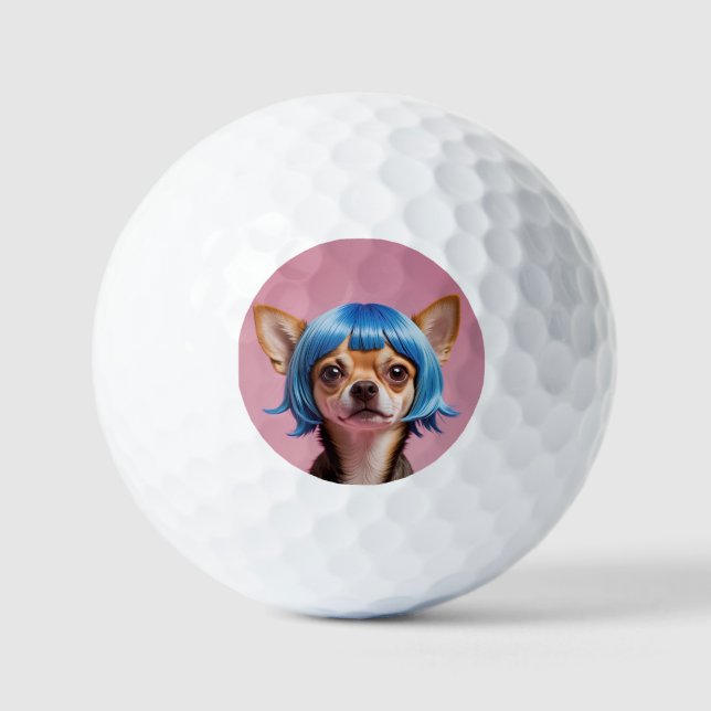 Balles De Golf Chihuahua wig (Recto)