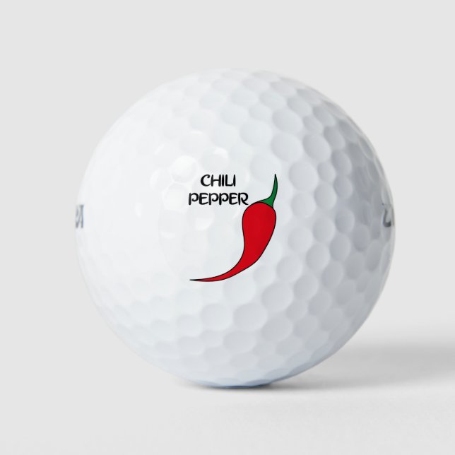 Balles De Golf Chili Pepper (Devant)