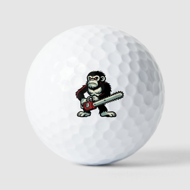 Balles De Golf Chimp de scie (Recto)