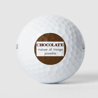 Balles De Golf Chocolat