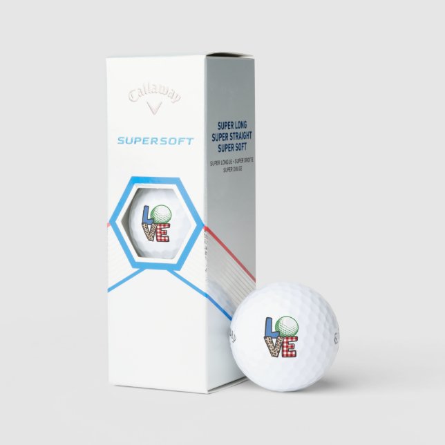 Balles De Golf Christmas Golf Balls - Stacked Love & Père Noël! (Conditionnement)