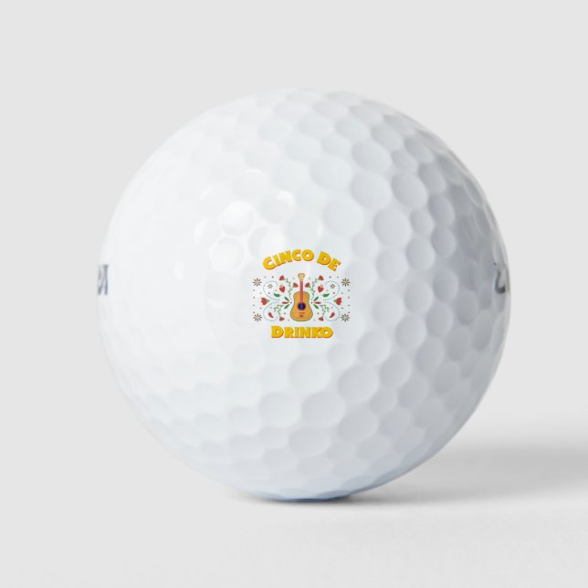 Balles De Golf Cinco De Drinko (Devant)