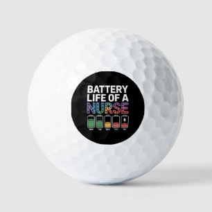 Balles De Golf Citation drôle sur la vie de batterie d'infirmière