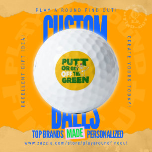 Balles De Golf Citation drôle : Trash Talk pour Putt Or Get Off T