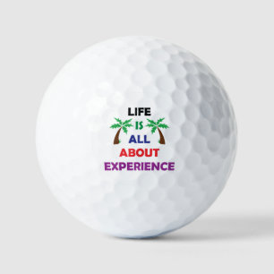 Balles De Golf Citation Motivante sur l'Expérience de la Vie