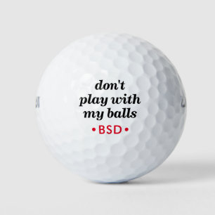Balles De Golf Citation sarcastique amusante avec initiales modif