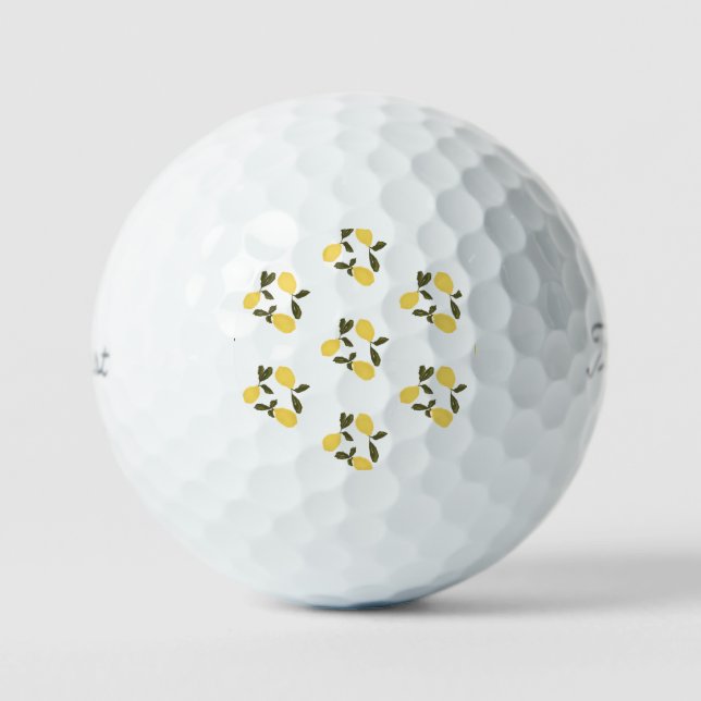 Balles De Golf Citron (Recto)