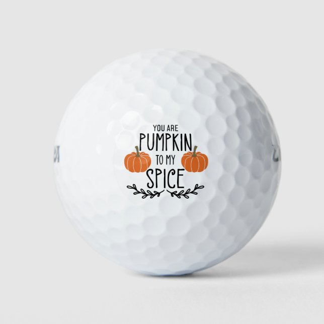 Balles De Golf Citrouille Spicee (Devant)