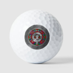 Balles De Golf Clan Donnachaidh Robertson Crest & Tartan Knot