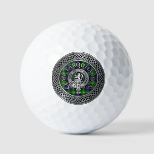 Balles De Golf Clan Farquharson Crest & Tartan Knot