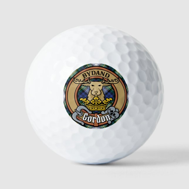 Balles De Golf Clan Gordon Crest sur le tatan de robe (Recto)