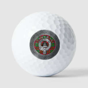 Balles De Golf Clan Grant Crest & Tartan Knot