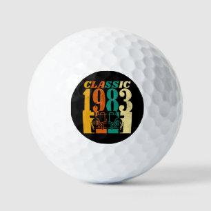 Balles De Golf Classic 1983 Voiture Vintage 41e anniversaire
