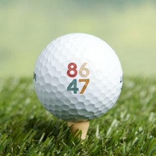 Balles De Golf Classique Vintage Style 80s 86 47 Anti Trump