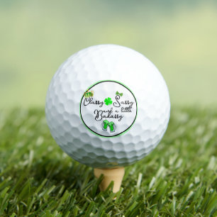 Balles De Golf Classy Sassy & un peu Badassy St. Patrick's Day
