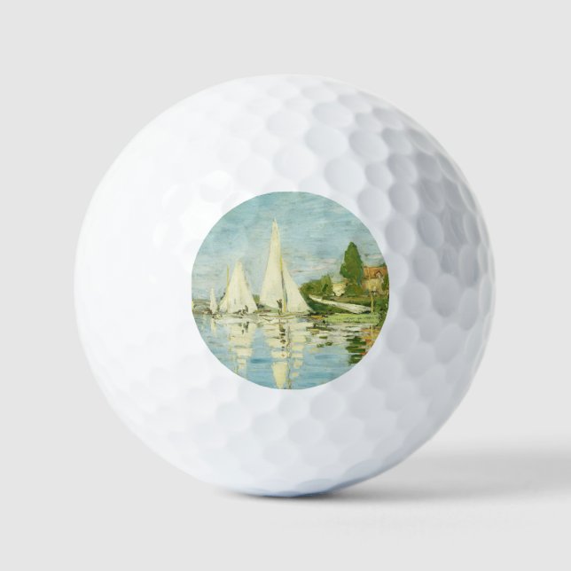 Balles De Golf Claude Monet. Régates à Argenteuil (Recto)