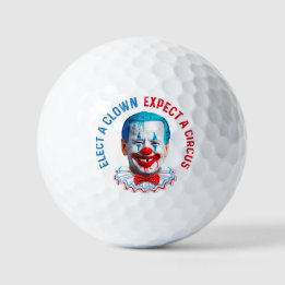 Balles De Golf Clown face Biden drôle anti Biden pro trump 2024