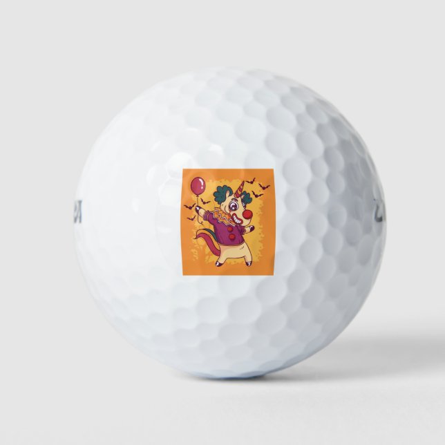 Balles De Golf Clown Unicorn (Devant)
