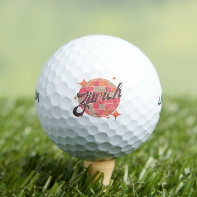 Balles De Golf Club de golf rétro de Zurich Suisse (Créateur téléchargé)