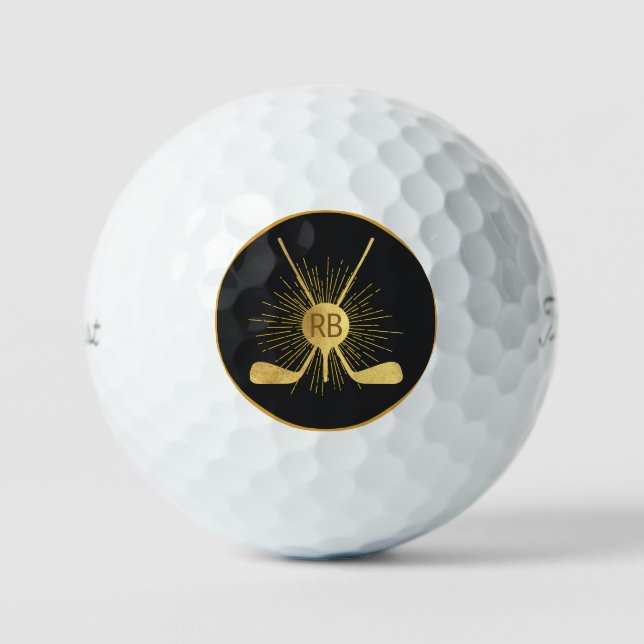 Balles De Golf Clubs de golf Gold personnalisés (Recto)