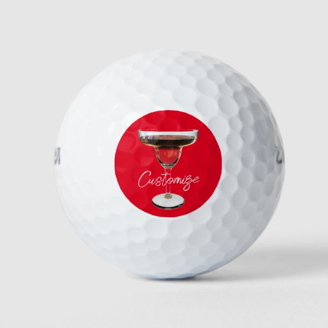 Balles De Golf Cocktail Big Red Margarita Boire Thunder_Cove (Devant)