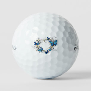 Balles De Golf Coeur bijoux avec papillons Morpho
