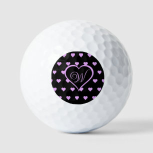 Balles De Golf Coeurs roses amusants et ludiques Personnalisés