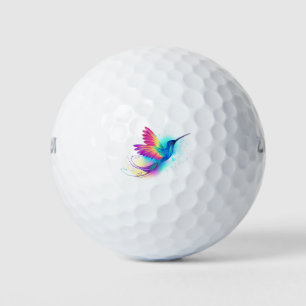 Balles De Golf Colibri arc-en-ciel exotique