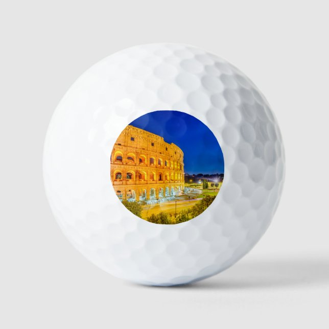 Balles De Golf Colisée Rome Italie (Recto)