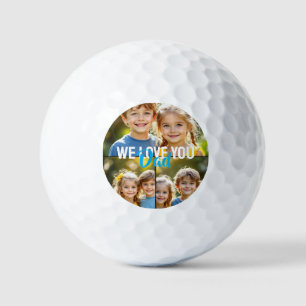 Balles De Golf Collage de photos Papa Boules de Golf Bleu On T'ai