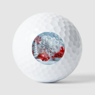 Balles De Golf Composition Fleur d'Hiver