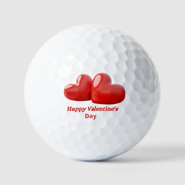 Balles De Golf Conception cardiaque 3D (Recto)