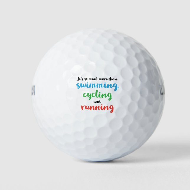Balles De Golf Conception cool et originale pour les triathlètes (Devant)