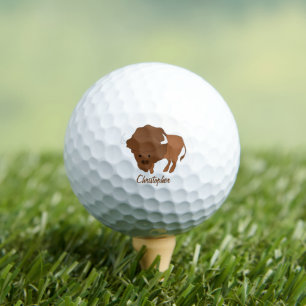 Balles De Golf Conception de bison américaine
