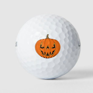 Balles De Golf Conception de Halloween de citrouille effrayante J