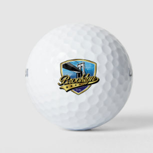 Balles De Golf Conception de logo Brooklyn Gold Swoosh
