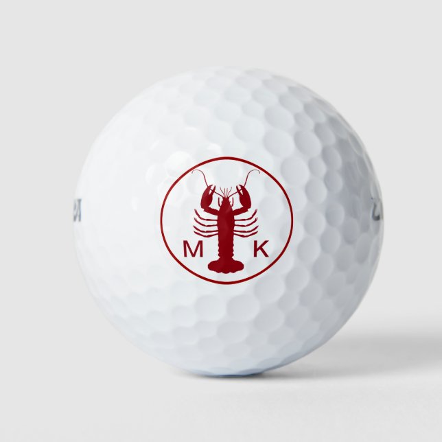 Balles De Golf Conception de monogramme masculin nautique (Devant)