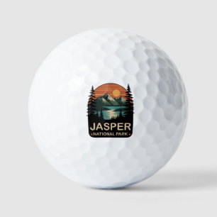 Balles De Golf Conception de montagne vintage du parc national de