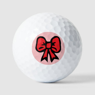 Balles De Golf Conception de nœud rouge