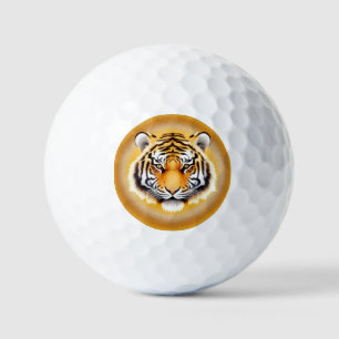 Balles De Golf Conception de tigre abstrait pour cadeau moderne �