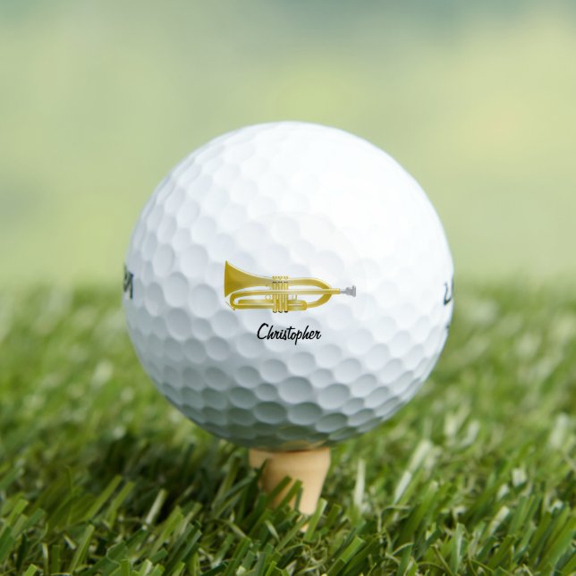 Balles De Golf Conception de trompette (T-shirt Insitu)