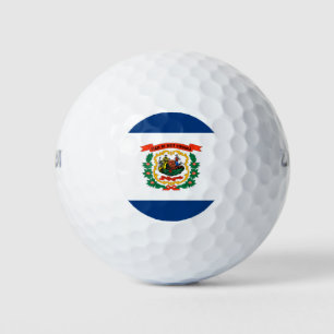 Balles De Golf Conception du drapeau de l'État de Virginie-Occide