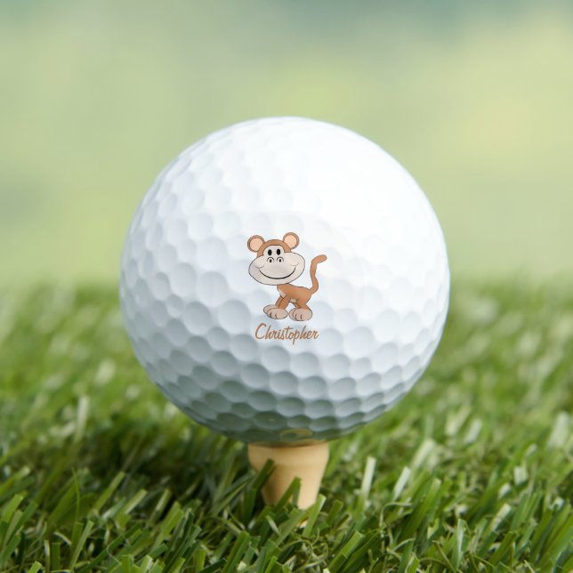 Balles De Golf Conception du singe (T-shirt Insitu)