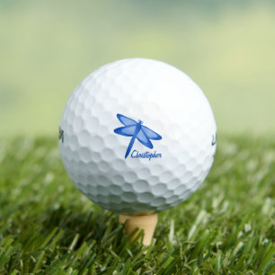 Balles De Golf Conception Libellule Bleue