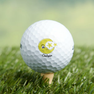Balles De Golf Conception Lune Et Étoiles